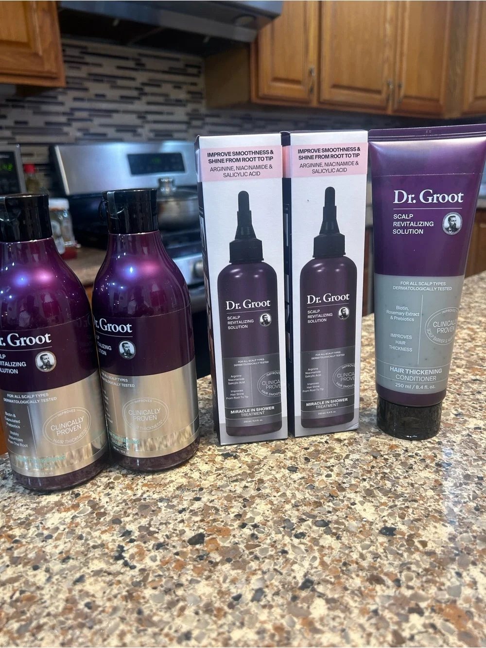 Scalp Revitalizing Solution & Hair Thickening Conditioner - Purple